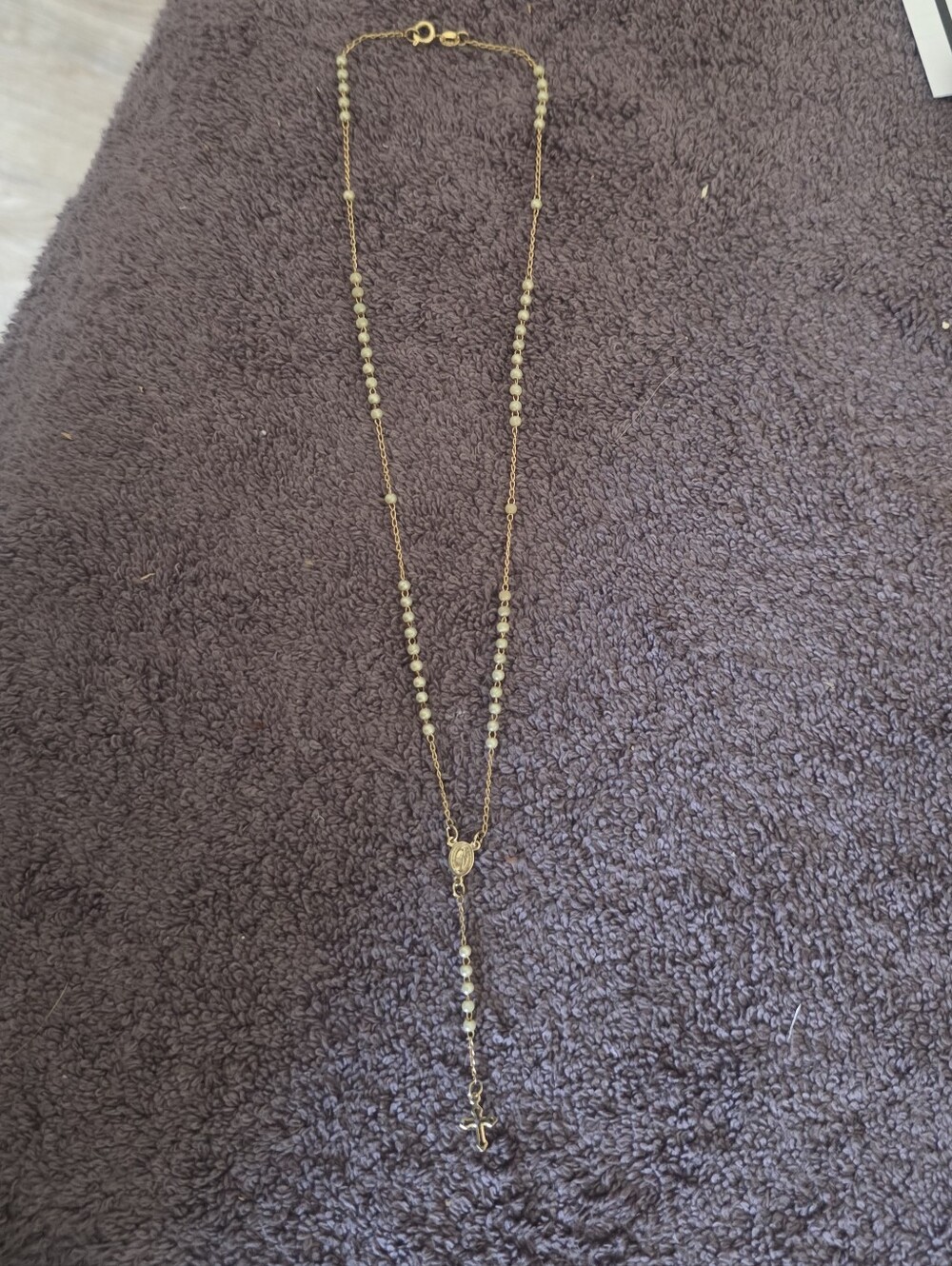 Vintage Pearl/gold Rosary Small - Picture 4 of 8